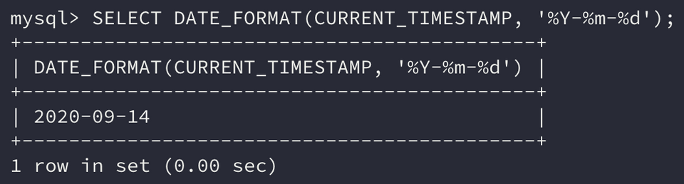 date format